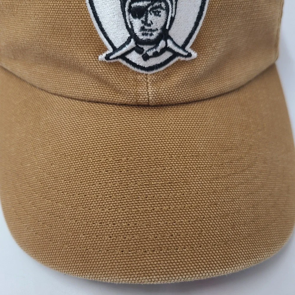 Las Vegas Raiders Hat Strapback Carhartt 47 Brand Brown NFL Oakland Canvas‎ Men